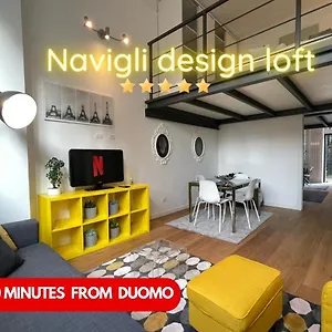  Appartamento Navigli Design Loft - 7 Stops From Duomo, Ac, Netflix